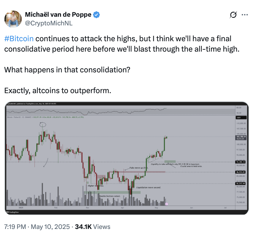 Основатель MN Trading Capital Михаэль ван де Поппе считает, что старые спин-офф-токены вроде Bitcoin Classic и Ethereum Classic в этом году будут отставать по цене.